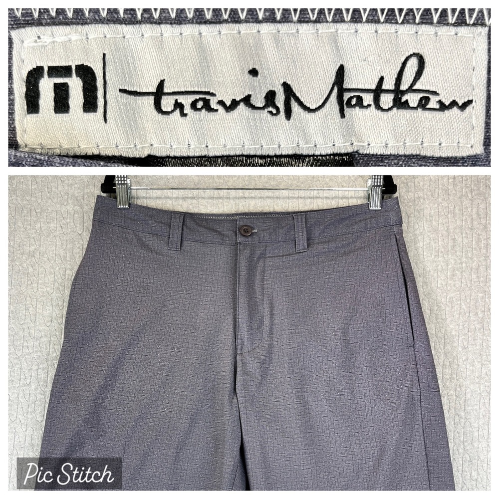 Travis Mathew performance golf dress Shorts‎ Men 32 Gray outdoors athletic sport